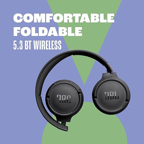 JBL Tune 520BT Audífonos Inalámbricos Bluetooth, Drivers de 33mm, Reproducción 57 Horas, Asistente de Voz - Morado