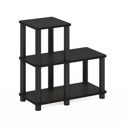 Furinno 14032EX/BK Turn-N-Tube Accent Decorative Shelf, Espresso/Black