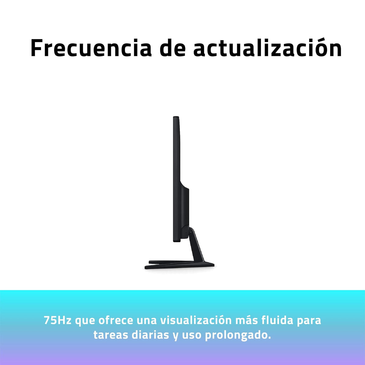 Monitor Hostech 19.5" HT-600 Panel Plano LED HD 75Hz 5ms 1xVGA + 1xHDMI + Vesa 100x100mm Negro