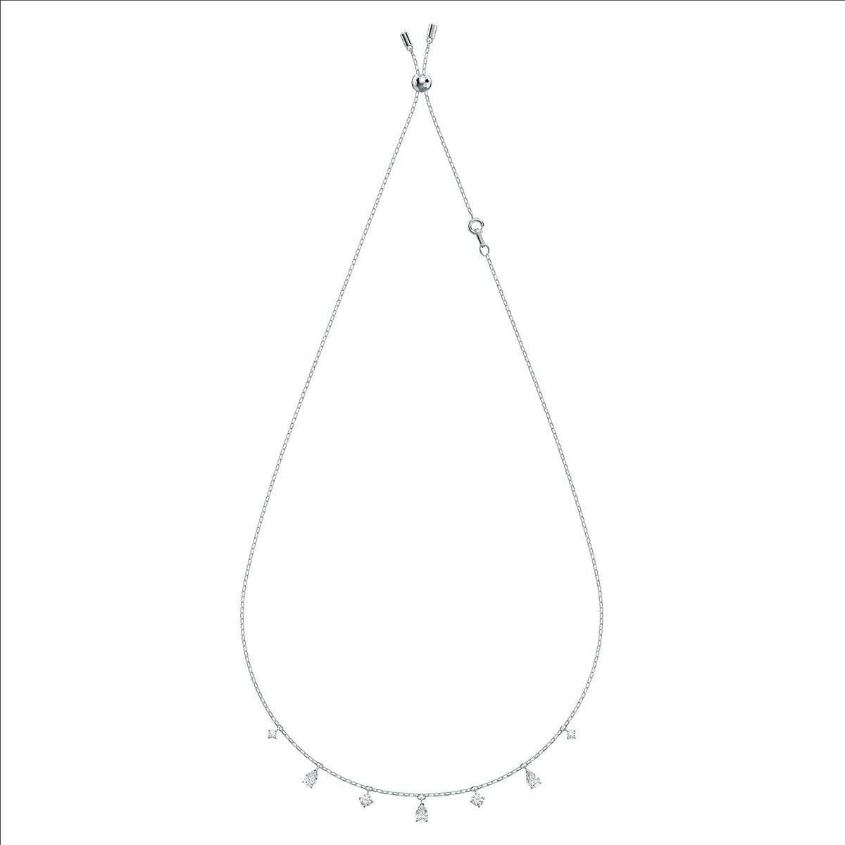 Colección de joyas de collar y arete de vidrio Swarovski Attract