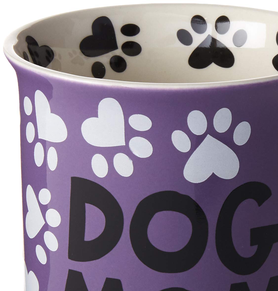 Our Name is Mud Taza de cerámica, 473 ml, Dog Mom, Multicolor, 16 Ounces, 1