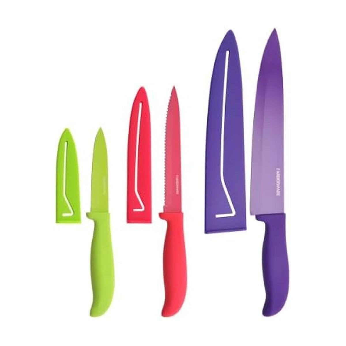 Farberware Classic Color Series 6-Piece Non-Stick Resin Knife Set