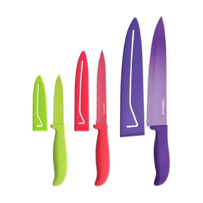 Farberware Classic Color Series 6-Piece Non-Stick Resin Knife Set