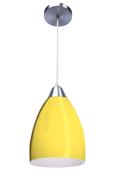 MAXXI MX-CL1810-5 Candil de Vidrio, Amarillo