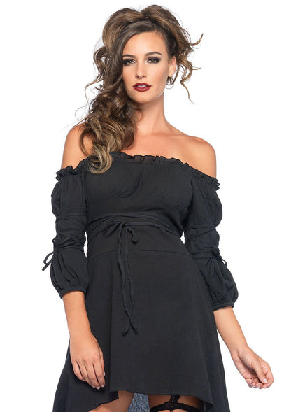 Leg Avenue Oasis - Disfraz de Princesa árabe para Mujer - 1X - 2X - Negro