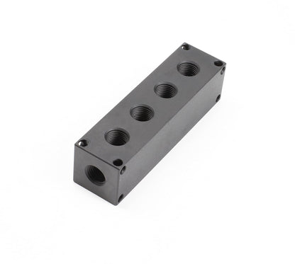 Viair Colector de 6 Puertos con Agujeros de Montaje 92820, Negro