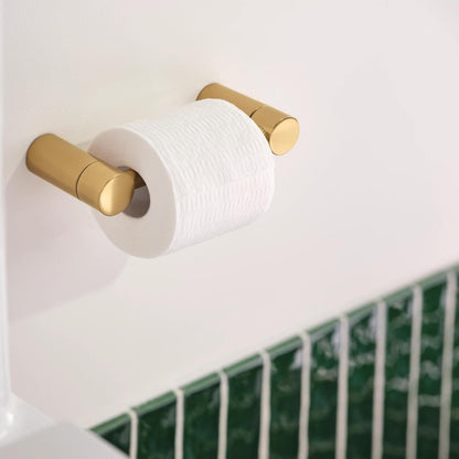 Moen Align YB0408BG - Soporte de Papel higiénico Giratorio de Oro Cepillado para baño