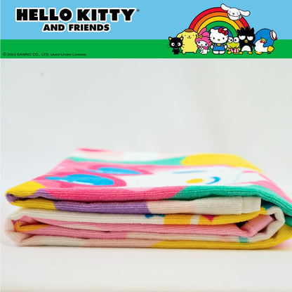 Franco Collectibles My Melody - Toalla de baño de algodón súper Suave, 60 x 30 Pulgadas, (Producto con Licencia Oficial)
