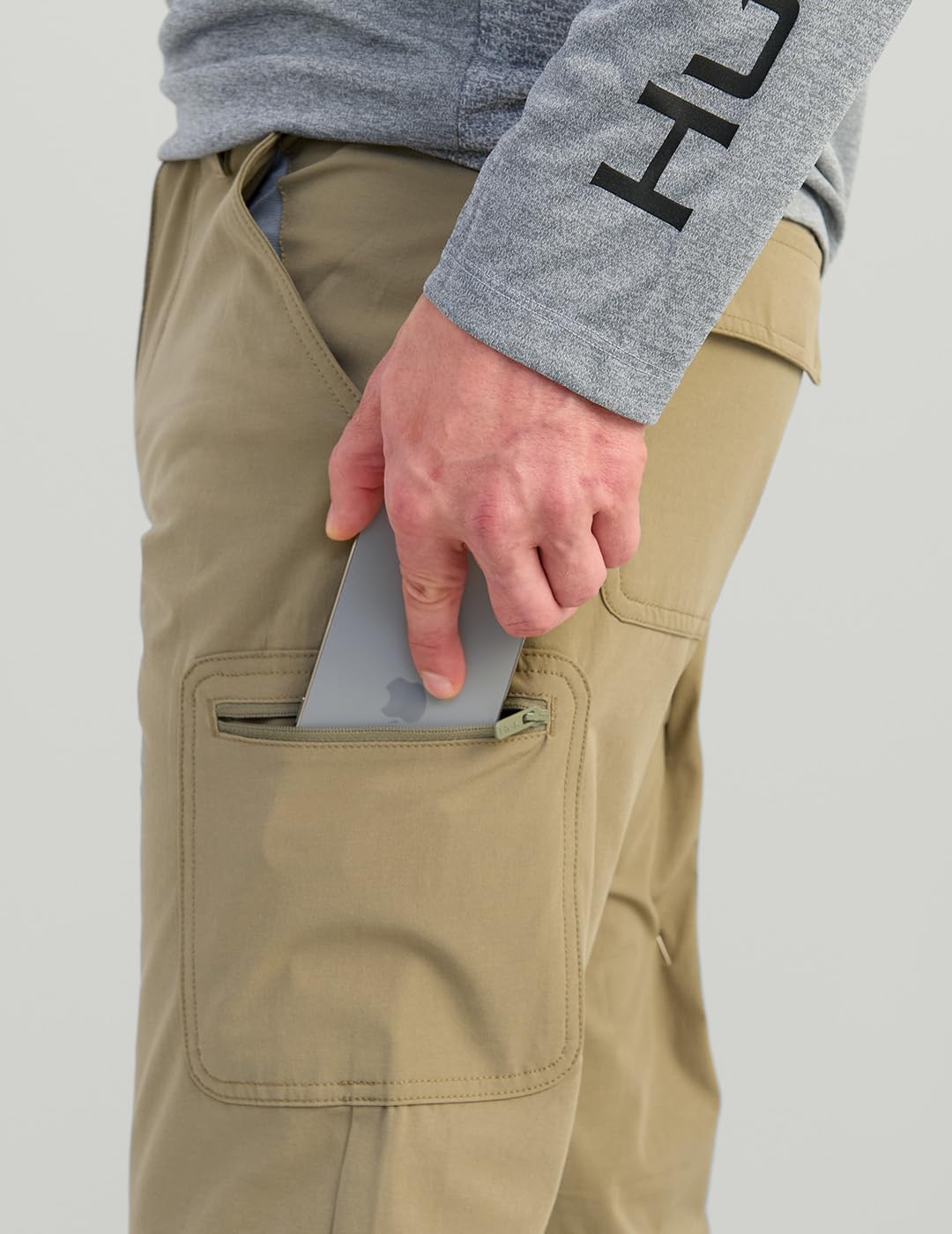 HUK - Pantalón de Pesca de Secado rápido para Hombre