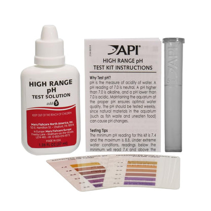 API HIGH RANGE PH TEST KIT 160-Test Freshwater and Saltwater Aquarium Water Test Kit
