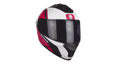 KOV Casco Thunder Revenge Rojo para Moto Integral Certificado Dot