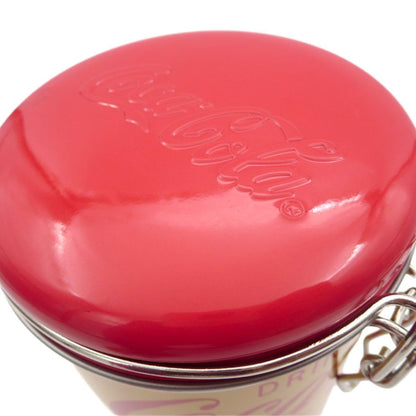 The Tin Box Company Recipiente Almacenamiento Distress Coca-Cola Redondo 4-1/4 x 6-1/2 pulgadas