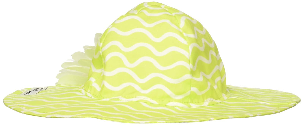 Flap Happy Girls UPF 50+ Floppy Hat with Flower Sombrero para el Sol para Niñas