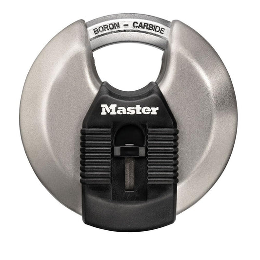 Master Lock M50XD Magnum Candado de disco de acero inoxidable resistente con llave