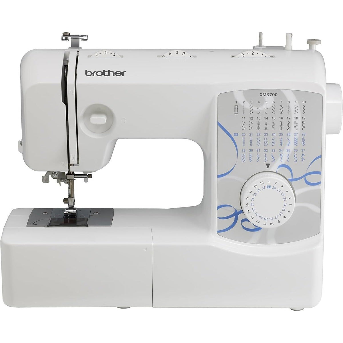 Brother XM3700 - Máquina de coser con 37 puntadas integradas, 1.5 metros de costura incluidos