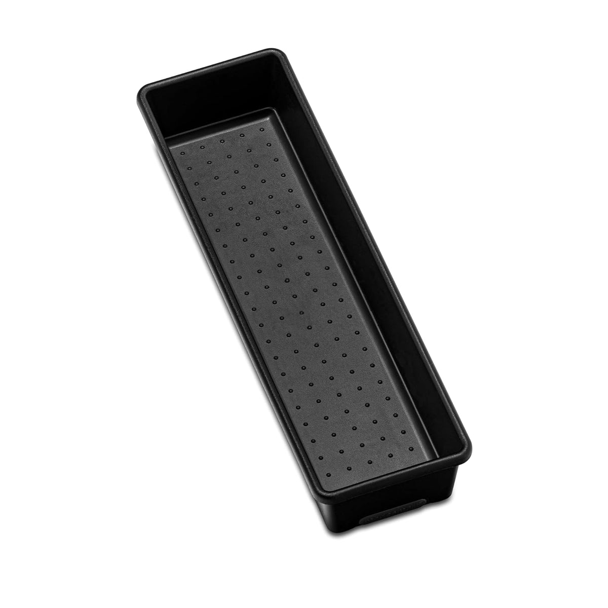 Madesmart - Papelera multiusos de 12 x 3 pulgadas, asas de agarre suave, pies antideslizantes y sin BPA, tamaño pequeño, de carbono - Original - Paquete de 1 - Carbon