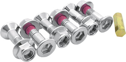 Bolt Motorcycle Hardware (2008-HS.S) Silver Hub-Savers Sprocket Fastener