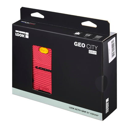 Look Cycle - Geo City Grip - MTB Bike Pedals - Flat Pedals - Slip-Proof Safety - Innovative Activ Grip Rubber - Premium High-Performance Urban Bike Pedal - Black