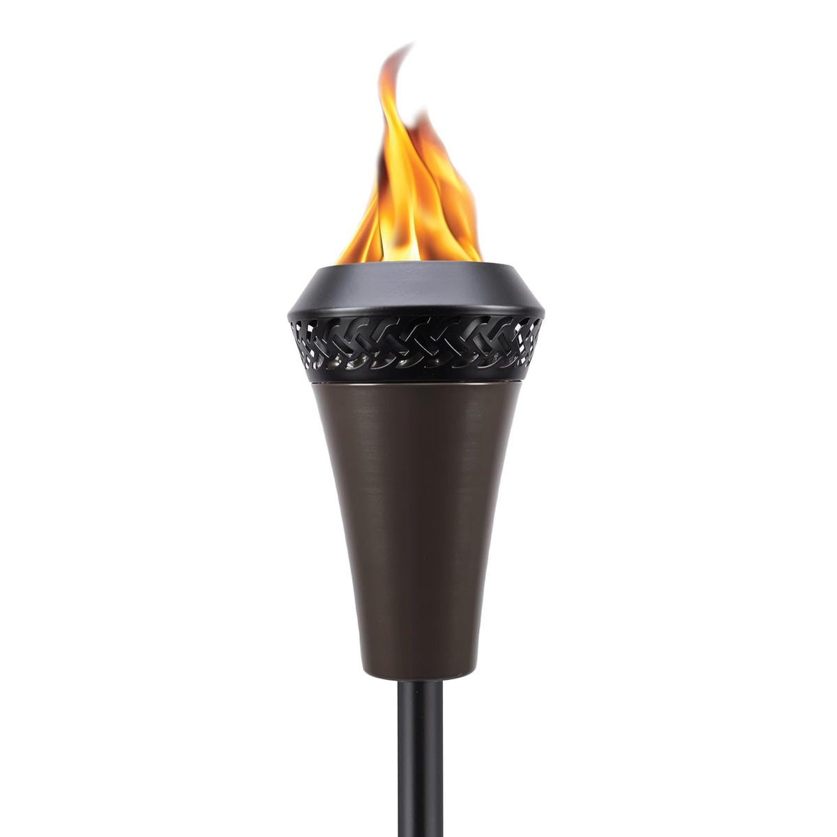 TIKI Brand Island King 1120129 - Antorcha TIKI para patio trasero, patio y jardín, color café metálico, 65 pulgadas, 1120129