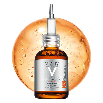Vichy Liftactiv Vitamina C Pura 16% Sérum Dermatológico Anti-edad 20ml | Antioxidante e Iluminador, con Vitamina C Pura y Activos Anti-Glicación, Piel Radiante para Todo Tipo de Piel