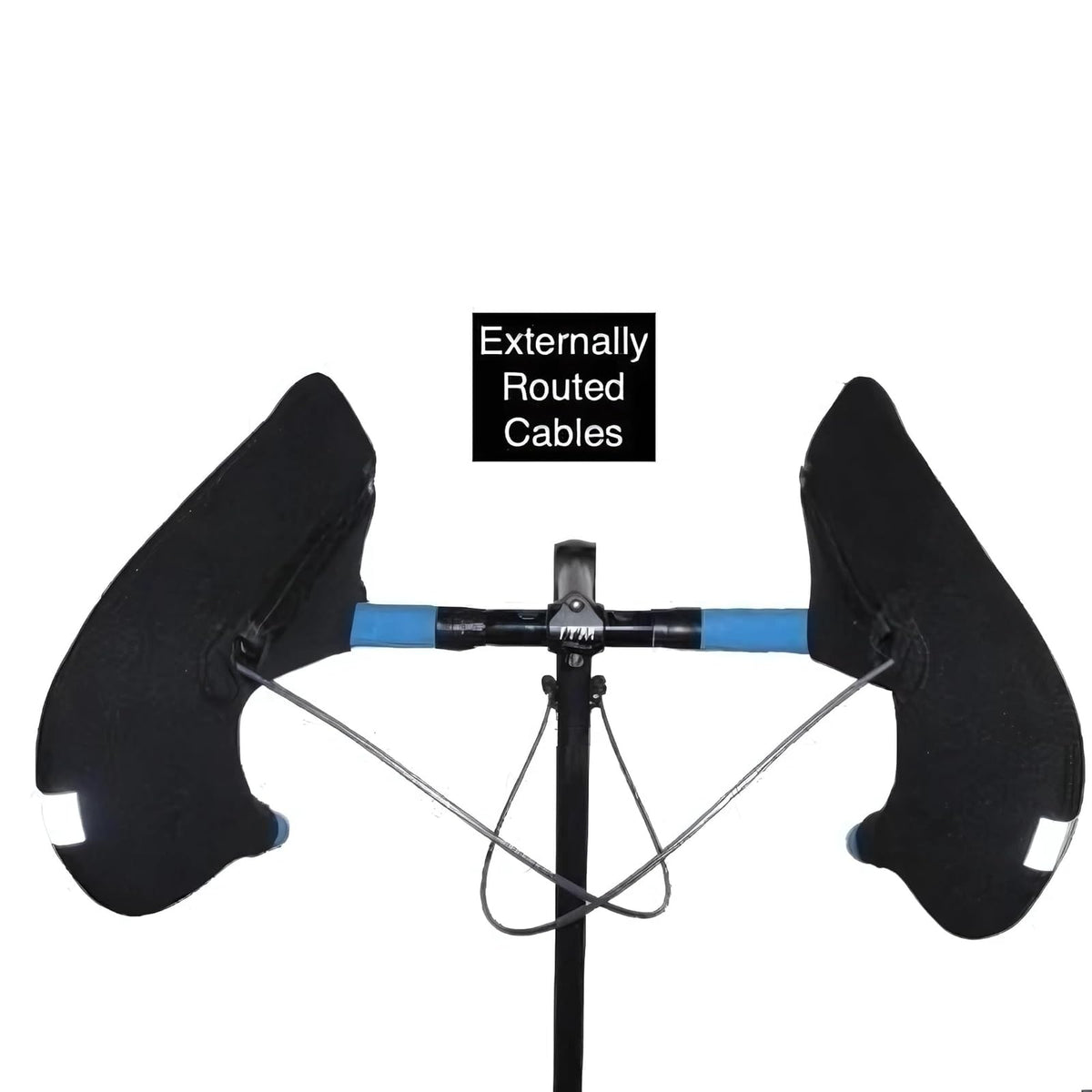 Bar Mitts Manoplas de manubrio de Bicicleta de Carretera para Clima frío, se Adapta a Cambios Shimano con Cables de Cambio de Ruta Externa