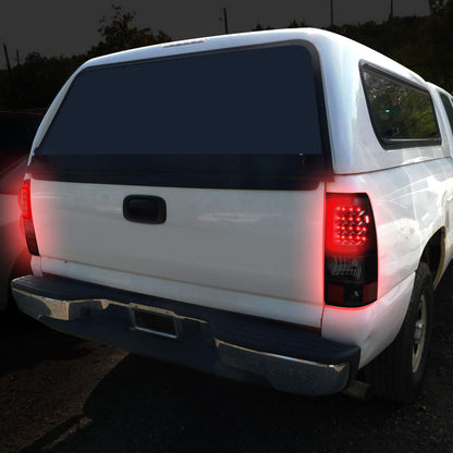 DNA Motoring TL-CSIL03-LED-3D-BK-SM Luz Trasera LED 3D para Silverado 2003-2006 y Sierra 2007, Negro/Ahumado