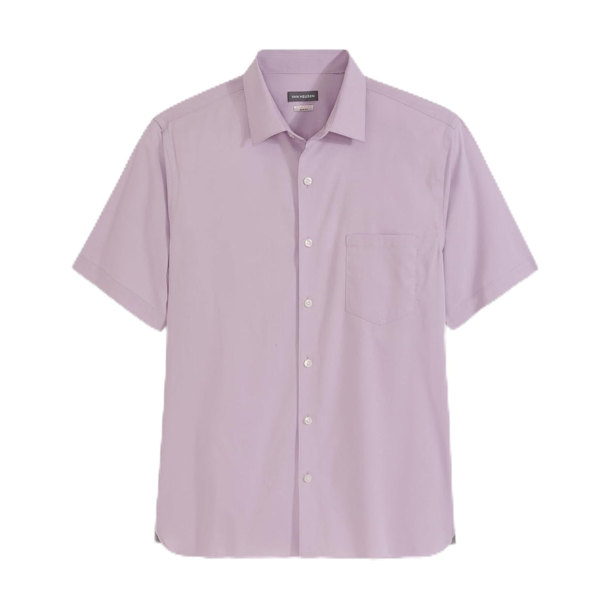Van Heusen Camisa de Manga Corta sin Arrugas Camisa de Botones para Hombre