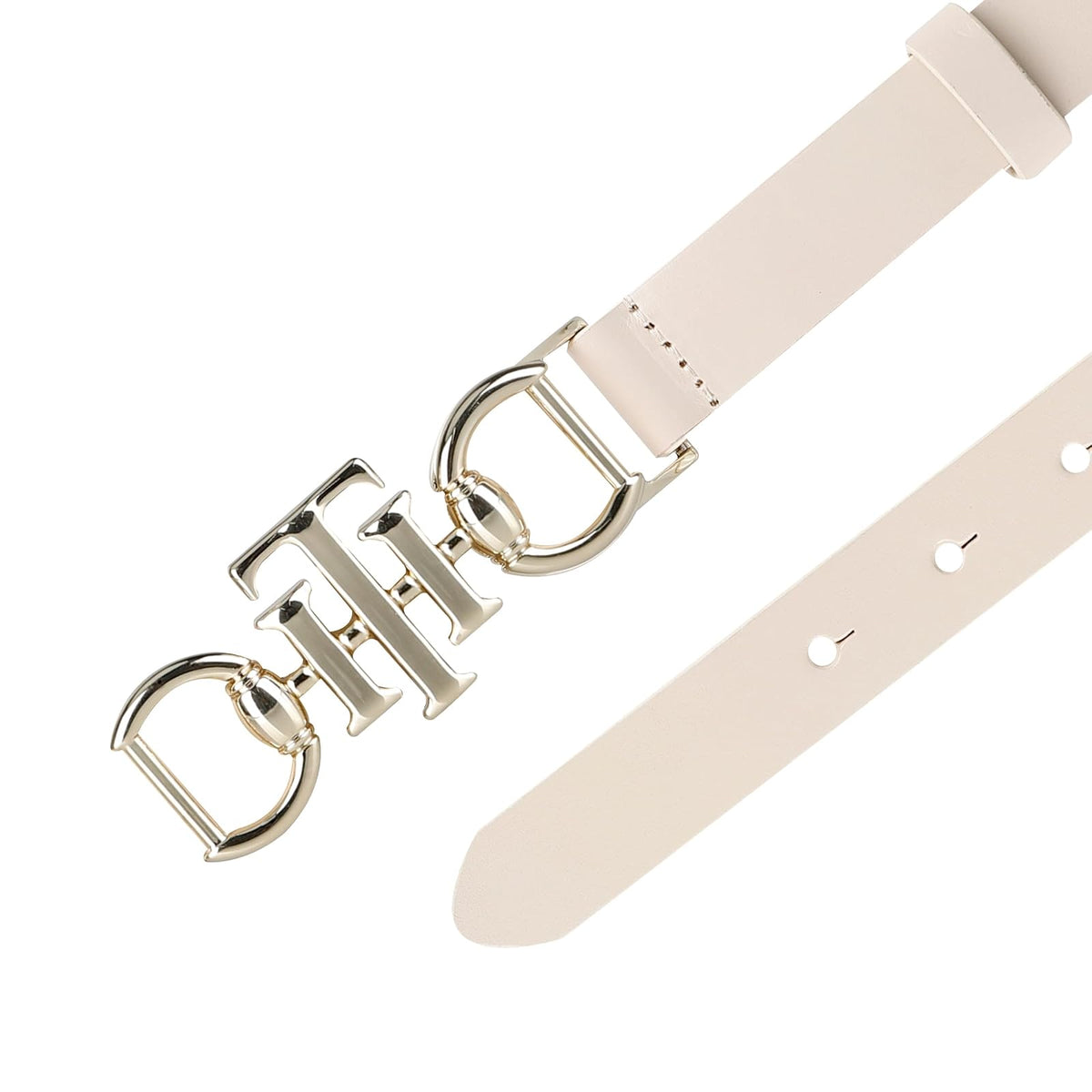 Tommy Hilfiger Th Horsebit Plaque Buckle Cinturón Mujer