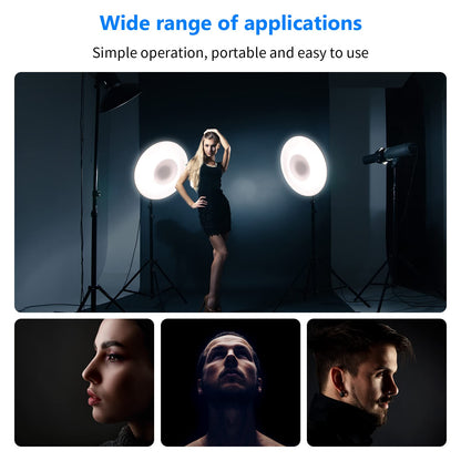 NEEWER 16"/41cm Aluminio Standard Reflector Beauty Dish | Con Blanco Difusor Sock, para Bowens Montura Studio Flash de Estudio Light, NEEWER Vision 4 ML300 S101-300W S101-400W Etc