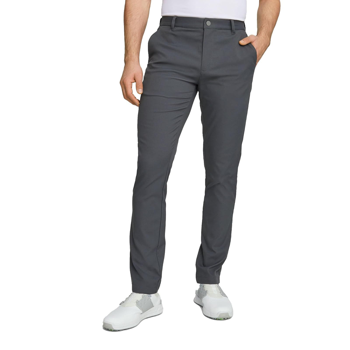 PUMA Golf pantalón Dealer a medida para hombre - 34W x 30L - Gris fuerte