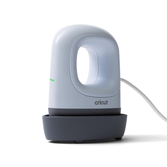 Cricut EasyPress Mini LT - Azul - Mini prensa de calor para presionar zapatos, ropa de bebé, camisetas y más, fácil de usar con un solo ajuste, punta de precisión, mini plancha compacta y portátil