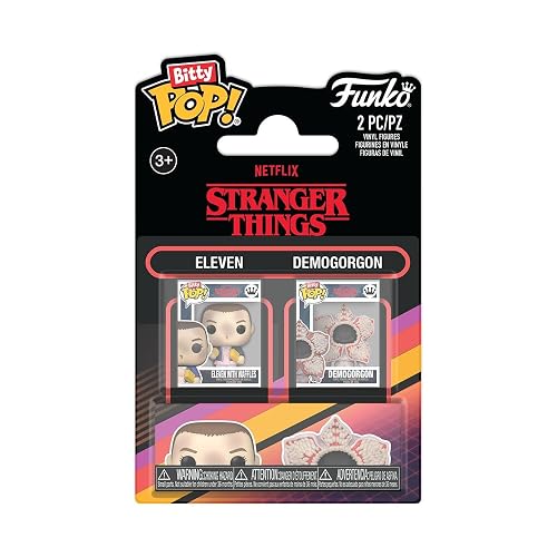Funko Bitty Pop! 2 Pack: Netflix Stranger Things - Eleven & Demogorgon | Mercancía Oficial de Fantasía - Juguete Coleccionable - Idea de Regalo de Cumpleaños para Fans y Coleccionistas