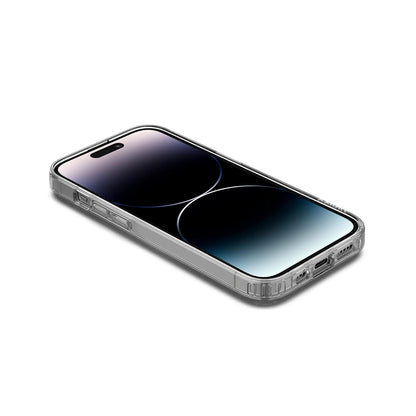 Belkin SHEERFORCE MagSafe - Funda Compatible con iPhone 14 Pro con Revestimiento tratado, imanes Integrados y Parachoques de Borde Elevado para protección de visualización y cámara, Transparente
