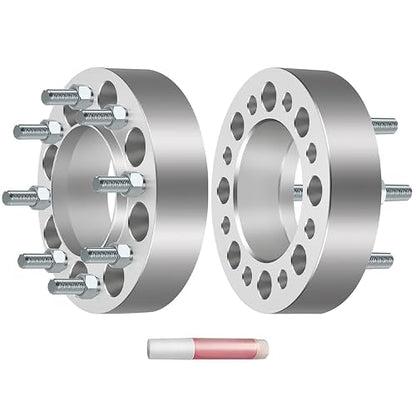 SCITOO - 2 espaciadores de Rueda de 2 Pulgadas de 8 x 6.5 Pernos 9/16 121 mm 8 lengüetas espaciadores de Rueda para Ram 3500 2500 para Dodge Ram 3500 Ram 2500 | Espaciadores de rueda para Ram 3500 2500 para Dodge Ram 3500 Ram 2500