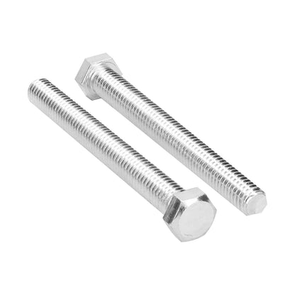 Fiero Tornillo Tipo Máquina Acero Galvanizado, Cabeza Hexagonal, 30 Piezas - 7 - 16 x 4"