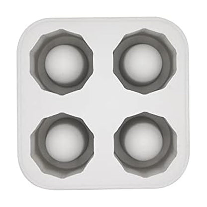 Houdini Shot Glass Ice Mold, Makes 4 Frozen Shot Glasses, Gray