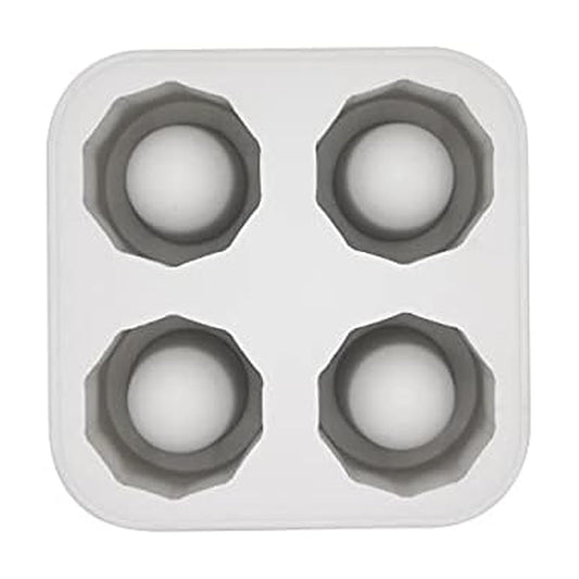 Houdini Shot Glass Ice Mold, Makes 4 Frozen Shot Glasses, Gray