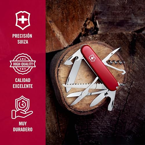 Victorinox Navaja Huntsman Roja 15 Usos para Hombre color rojo talla one size