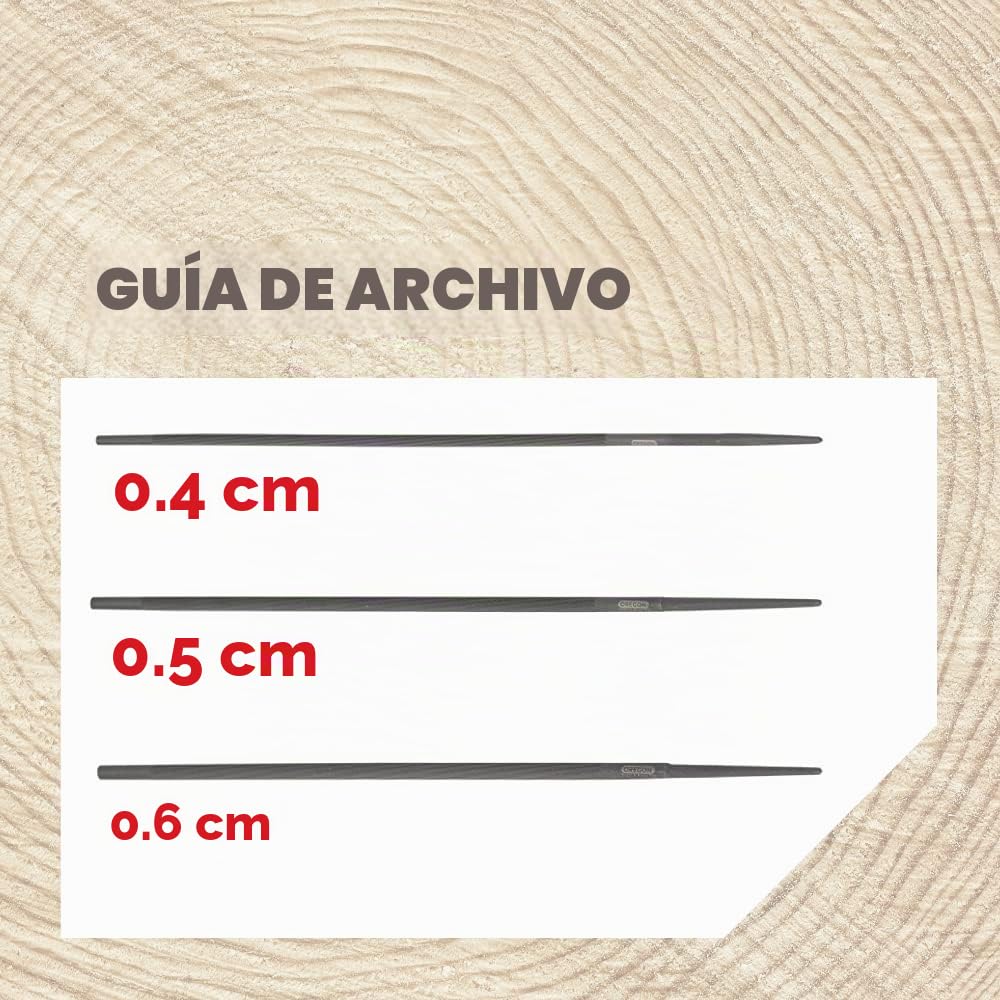 Oregon Kit de afilado universal de 7 piezas para motosierra – Incluye 5/32 pulgadas, 3/16 pulgadas y 7/32 pulgadas, lima plana de 6 pulgadas, asa, guía de archivo y bolsa de viaje (617067)