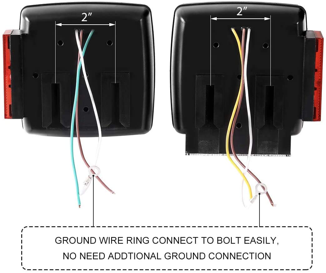 MaxxHaul Kit de Luces LED Sumergibles 50520, 12 V, para Vehículos Menores de 203 cm, Negro