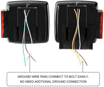 MaxxHaul Kit de Luces LED Sumergibles 50520, 12 V, para Vehículos Menores de 203 cm, Negro