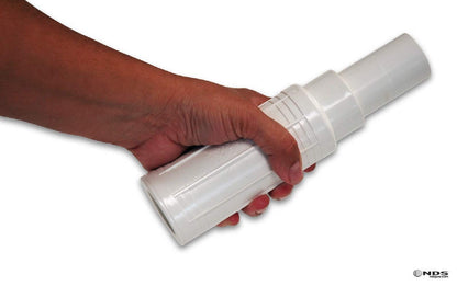 NDS 118-10 Pro-Span Acoplamiento de reparación de expansión de PVC, para tuberías de PVC rotas o agrietadas, espiga IPS deslizante X de 1 pulgada, color blanco