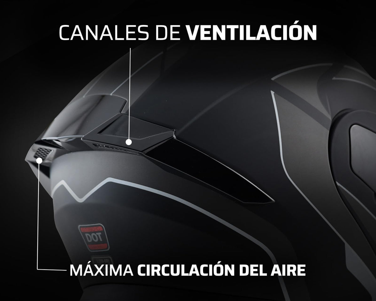 Exoskeleton Casco para Motocicleta GCT 180 Abatible L