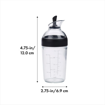 Oxo 1268980 Good Grips Little Salad Dressing Shaker, Negro
