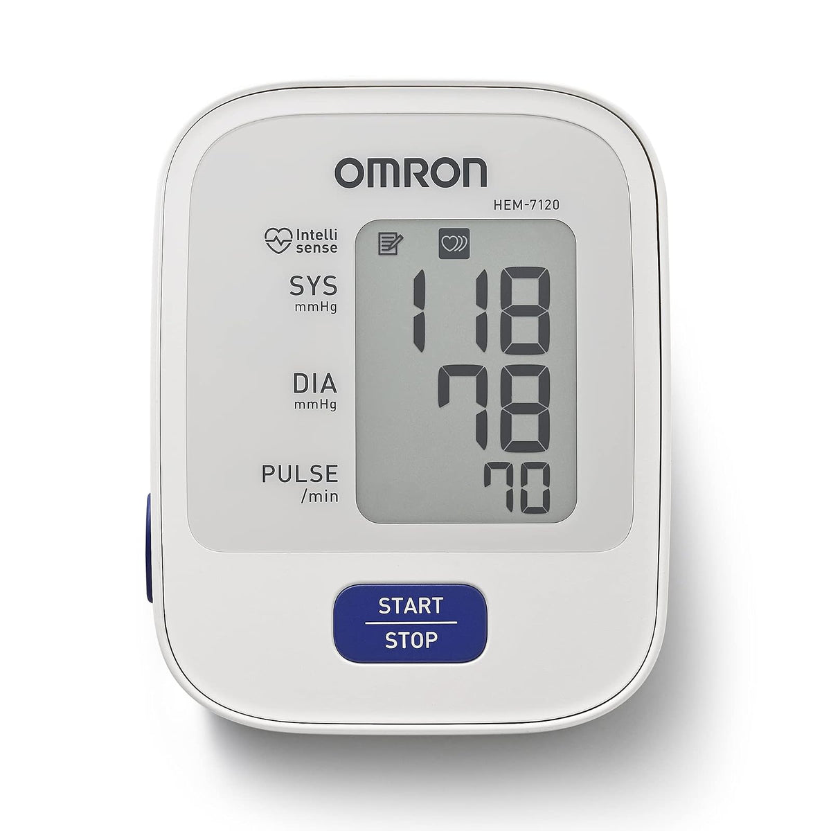 OMRON Baumanómetro de Brazo HEM-7120, Compatible App Connect | Brazalete universal 22-42 cm. Detecta latidos irregulares y error de movimiento. Memoria de última lectura. Garantía 5 años.