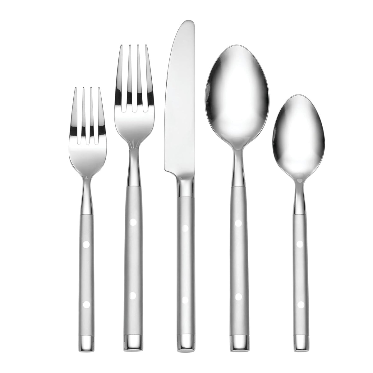 Hampton Forge Hampton Signature - Shangrila - Juego de cubiertos de 20 piezas, servicio para 4, plata
