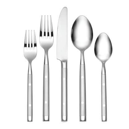 Hampton Forge Hampton Signature - Shangrila - Juego de cubiertos de 20 piezas, servicio para 4, plata