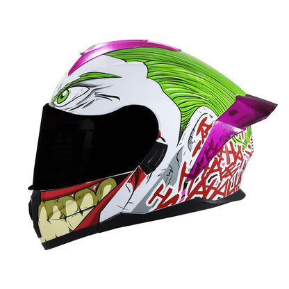 Edge Casco Modular DC para Moto con Doble Visor Antivaho, Certificado DOT - XL - ABATIBLE JOKER 2.0