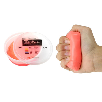 CanDo TheraPutty - Masilla de ejercicio de mano estándar para rehabilitación, ejercicios, terapia de manos, terapia ocupacional, fortalecimiento de manos, mejora las habilidades motoras, alivio del estrés