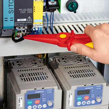 KNIPEX Tools 98 62 02, alicates de plástico de punta plana, 1000 V aislados